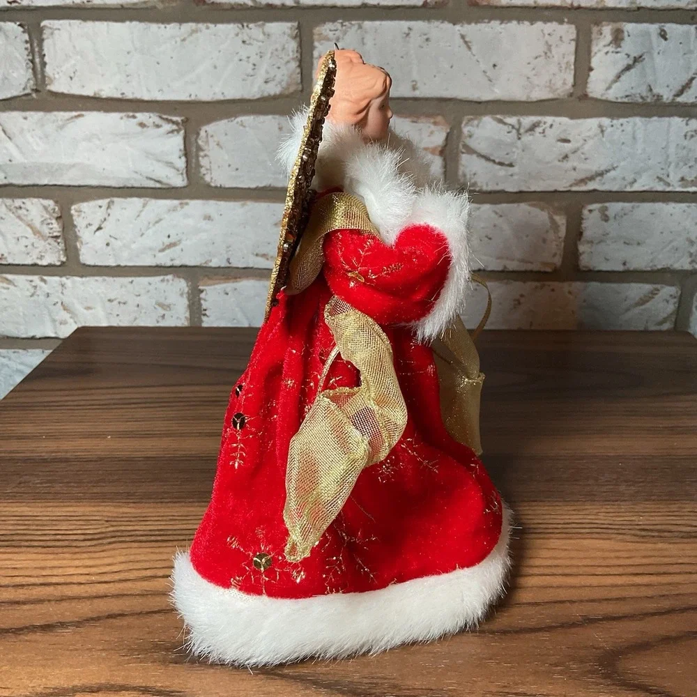 Vintage Mini Christmas Angel Tree Topper 7.5